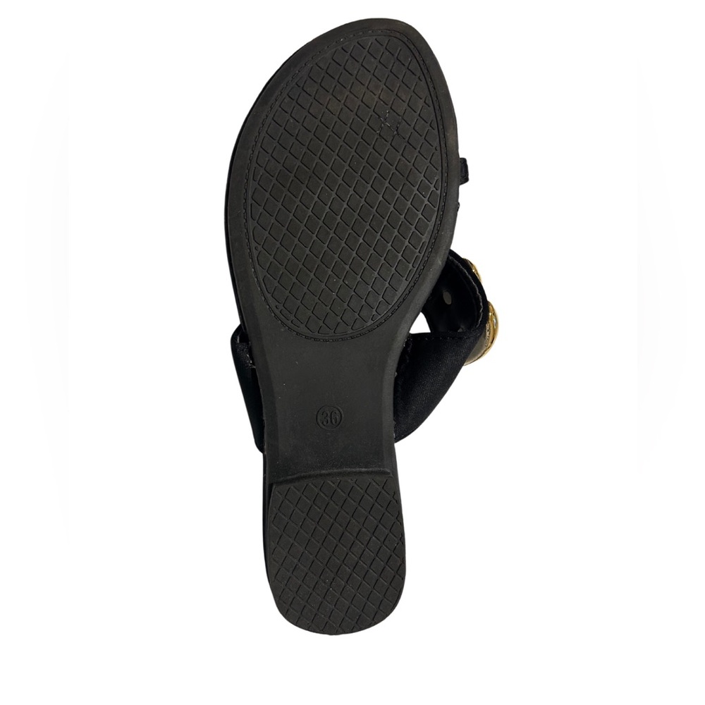 Black and Gold Bauble Slide Sandals | Size 6 (36) - Picture 3 of 3